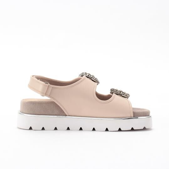 銀座かねまつ「OM250304SHPPIK 【本革】ビジュースポーツサンダル」|サンダル|