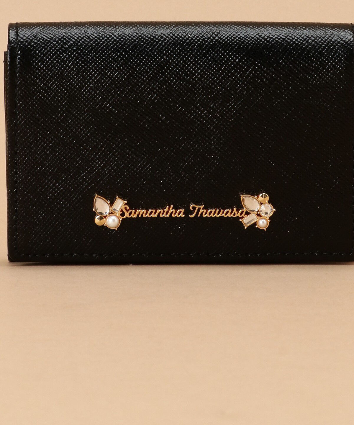 Samantha Thavasa「ラメレザービジュー カードケース」|名刺入れ・カードケース|