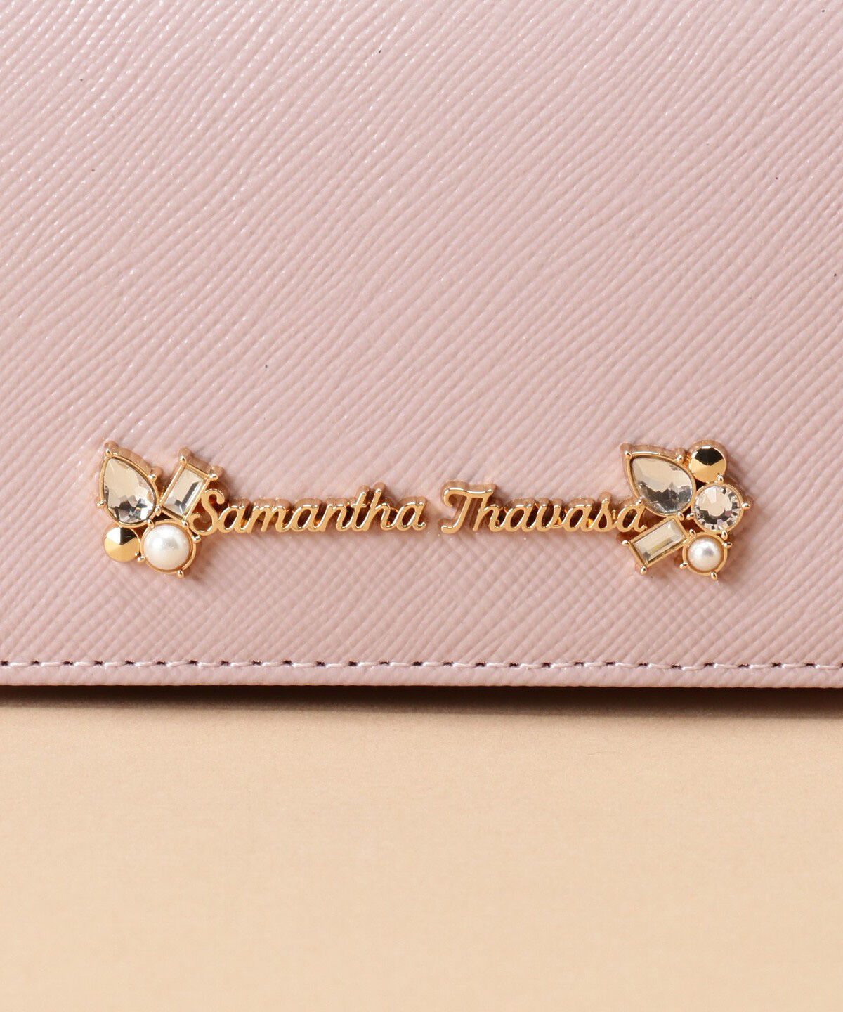 Samantha Thavasa「ラメレザービジュー カードケース」|名刺入れ・カードケース|