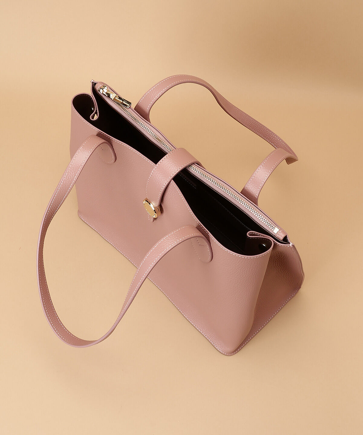 Samantha Thavasa「サークルモチーフスクエアレザートートバッグ 大サイズ」|トートバッグ|