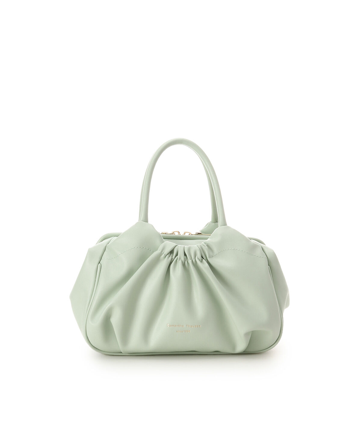 Samantha Thavasa「ギャザーデザインハンドバッグ」|ハンドバッグ|ミント
