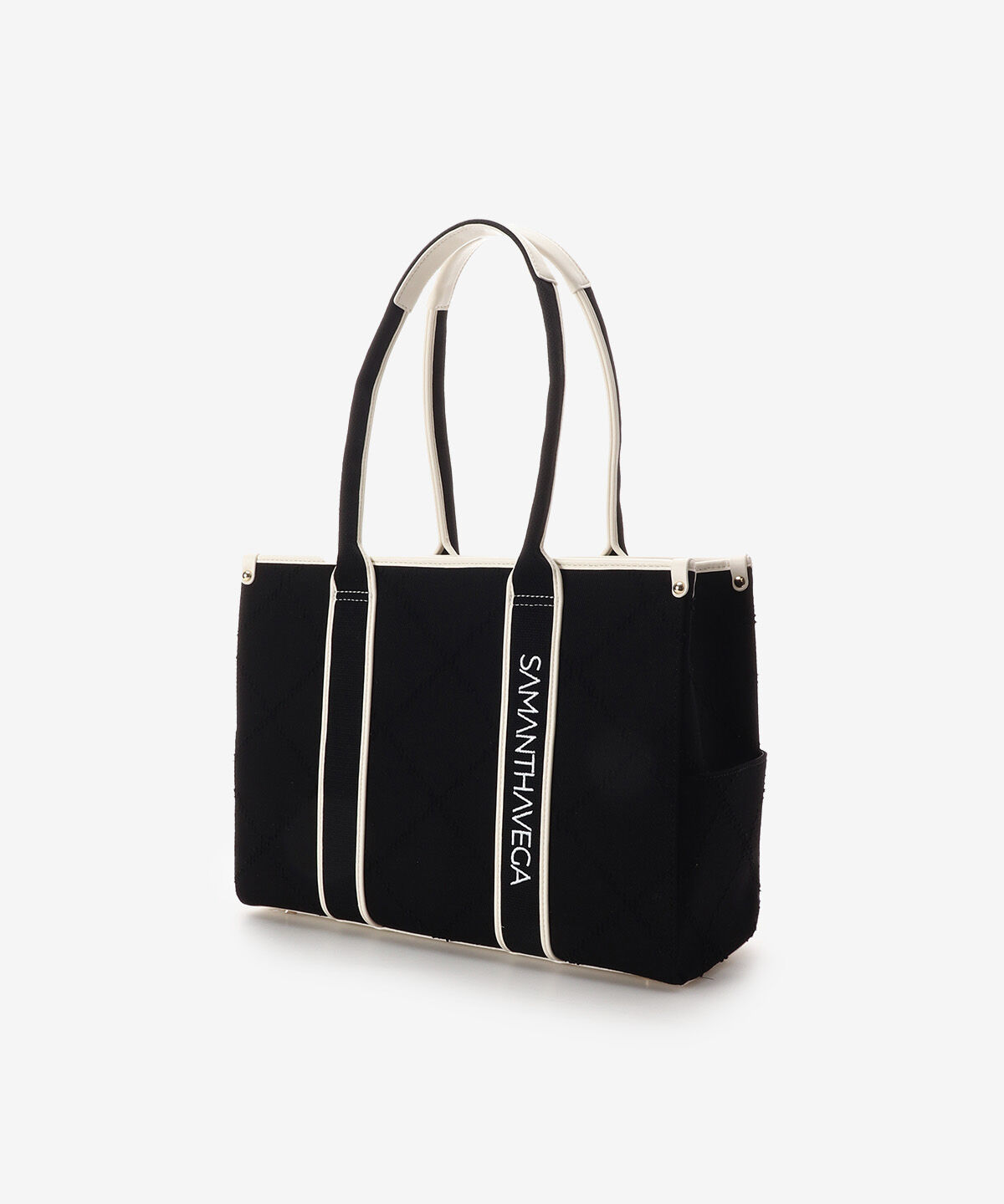 Samantha Vega「ロゴテープデニム風A4トート」|トートバッグ|