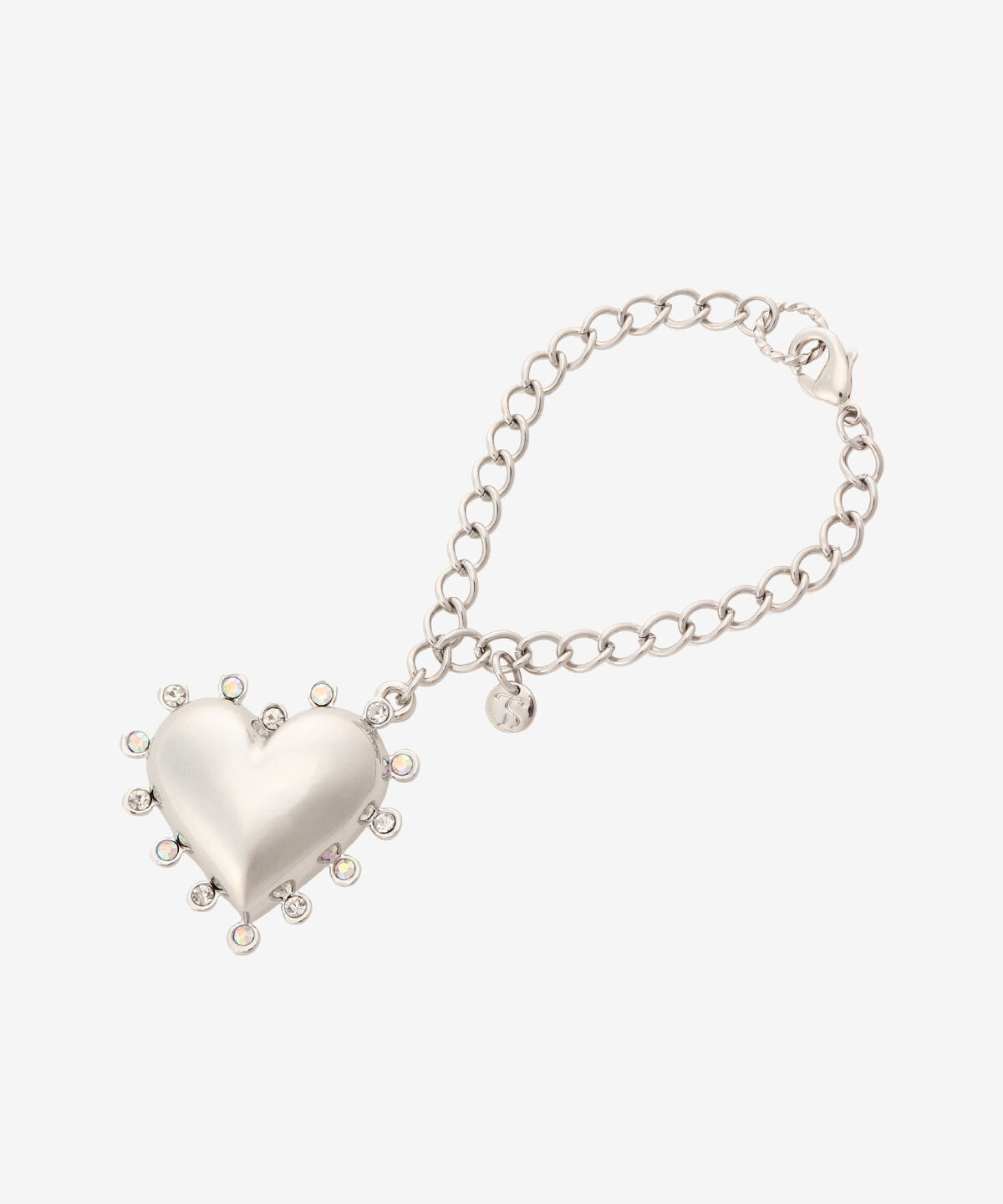 Samantha Vega「ストーンハートバッグチャーム」|チャーム・キーホルダー|シルバー