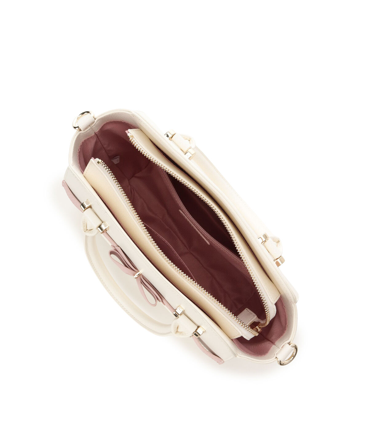 Samantha Vega「バイカラーアクセントリボンハンドバッグ」|ハンドバッグ|