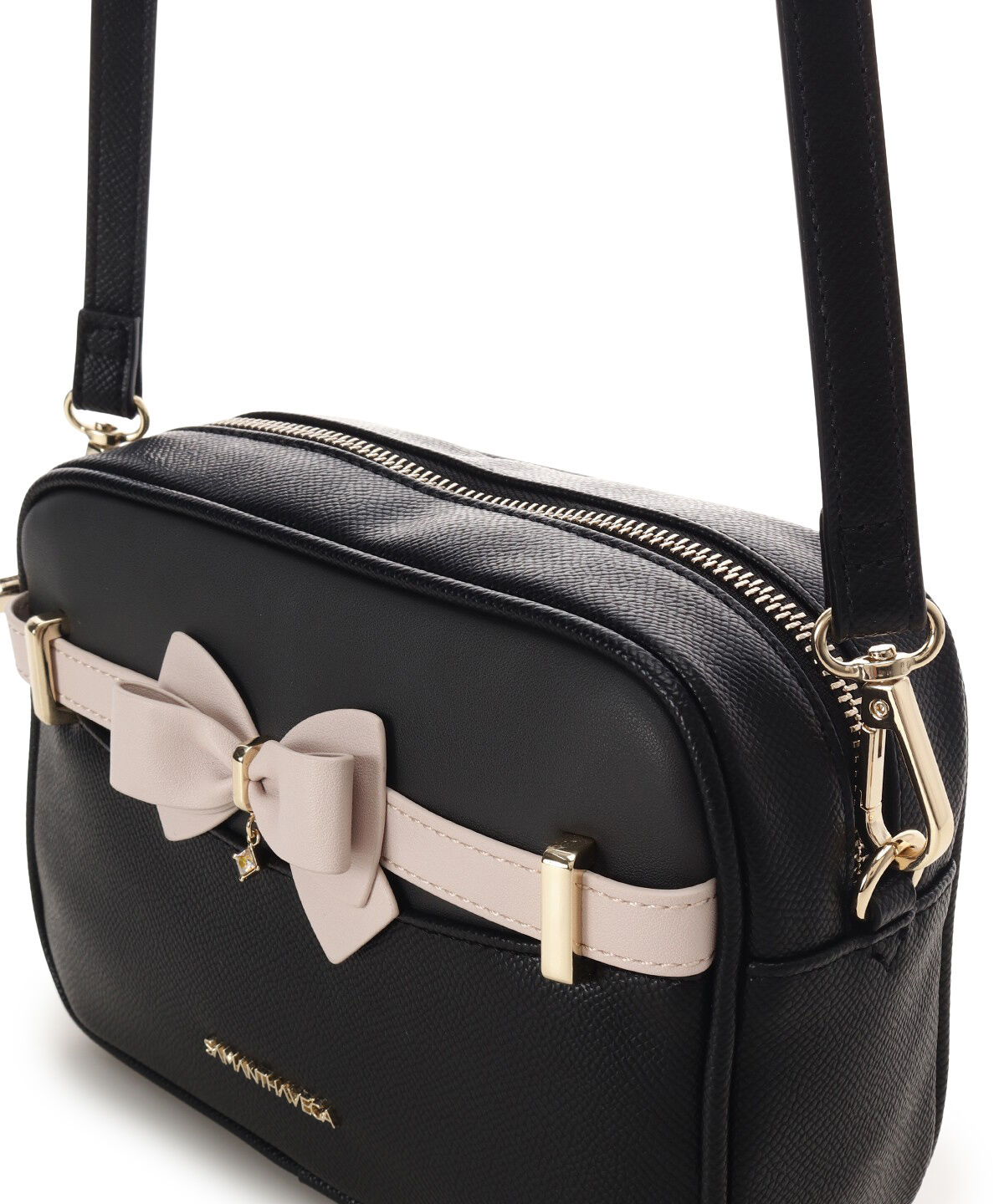 Samantha Vega「バイカラーアクセントリボンミニショルダーバッグ」|ショルダー・メッセンジャー|
