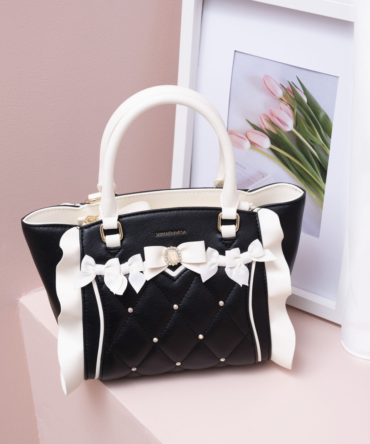 Samantha Vega「ハニーフラッター（ミニ）」|ショルダー・メッセンジャー|ブラック