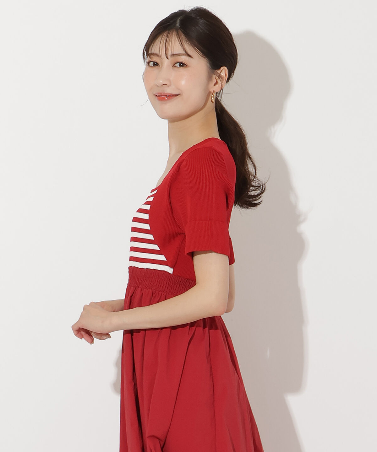 アンドクチュール「ボレロレイヤードドッキングワンピース」|ワンピース|