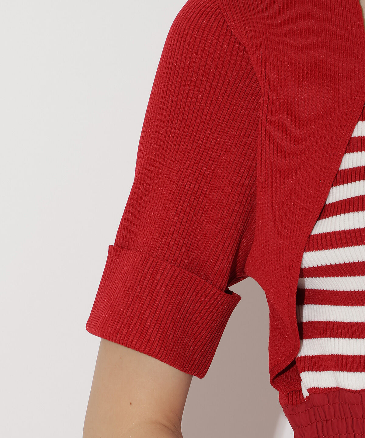 アンドクチュール「ボレロレイヤードドッキングワンピース」|ワンピース|