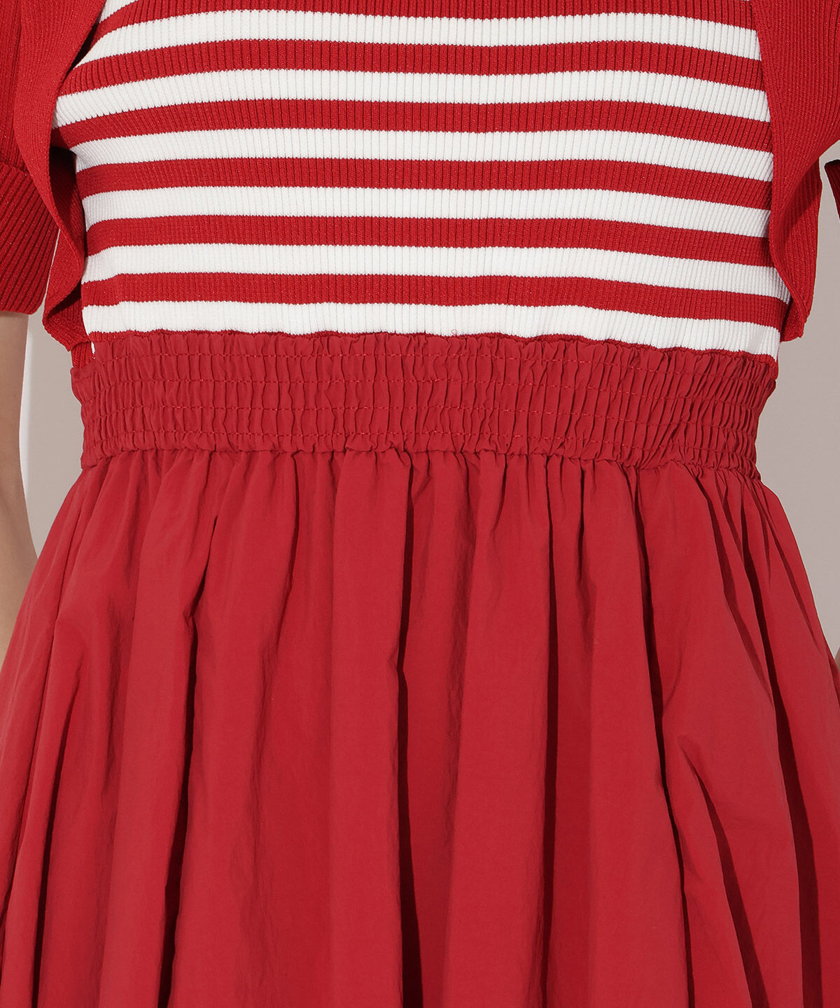 アンドクチュール「ボレロレイヤードドッキングワンピース」|ワンピース|