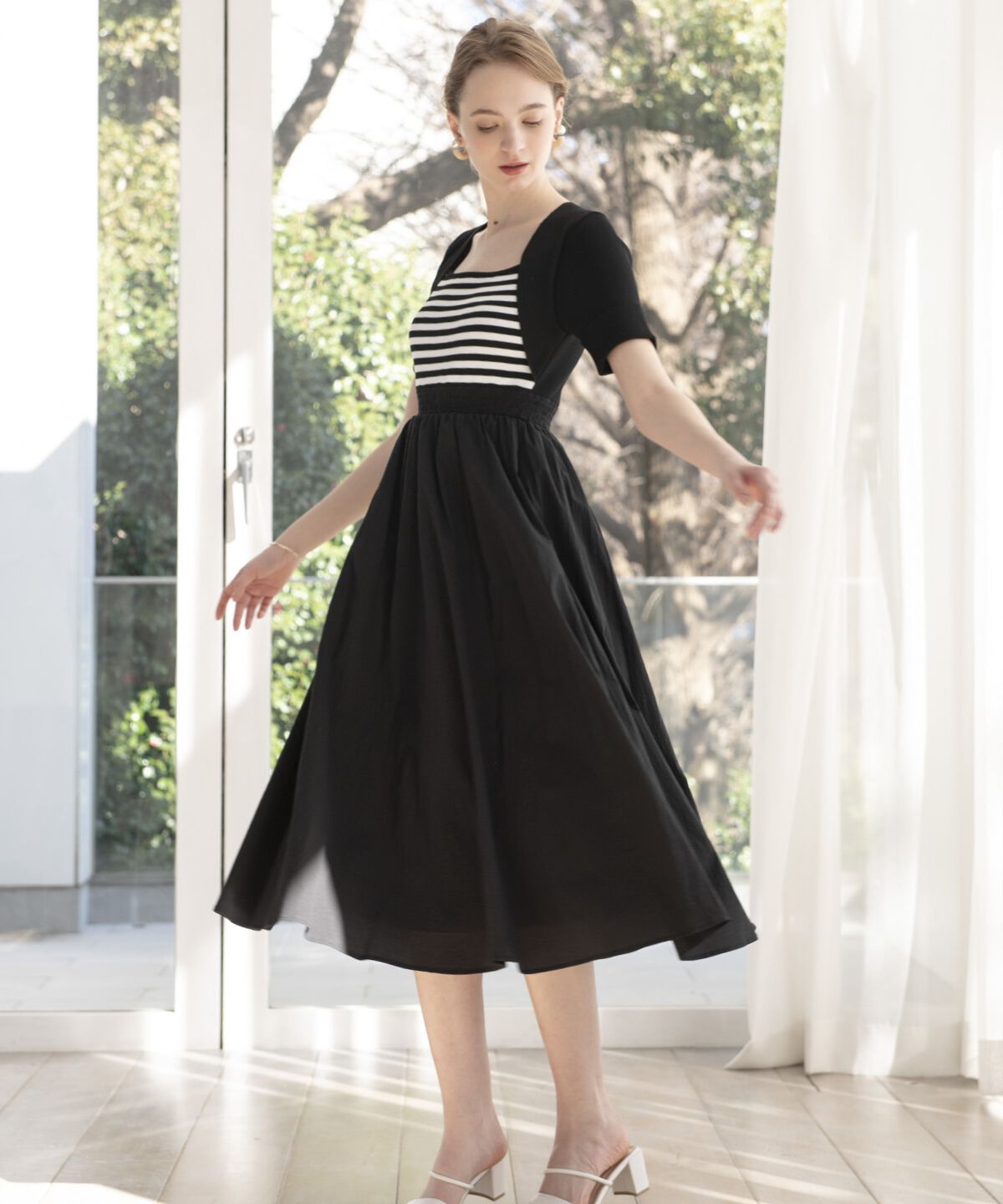 アンドクチュール「ボレロレイヤードドッキングワンピース」|ワンピース|