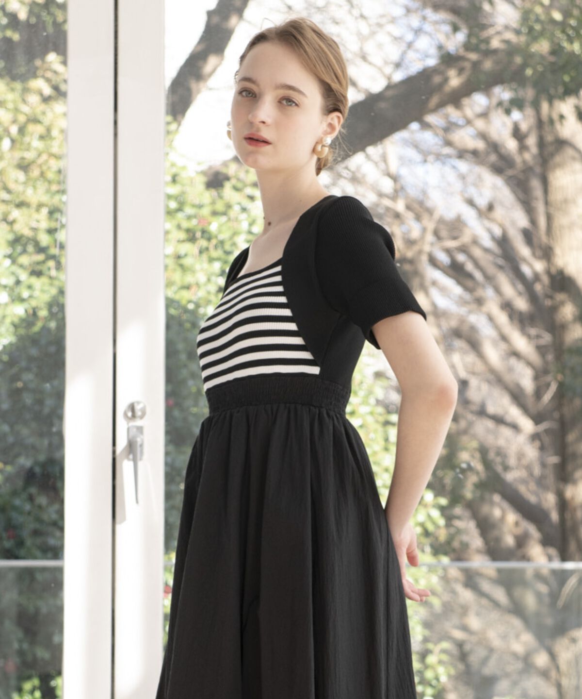 アンドクチュール「ボレロレイヤードドッキングワンピース」|ワンピース|