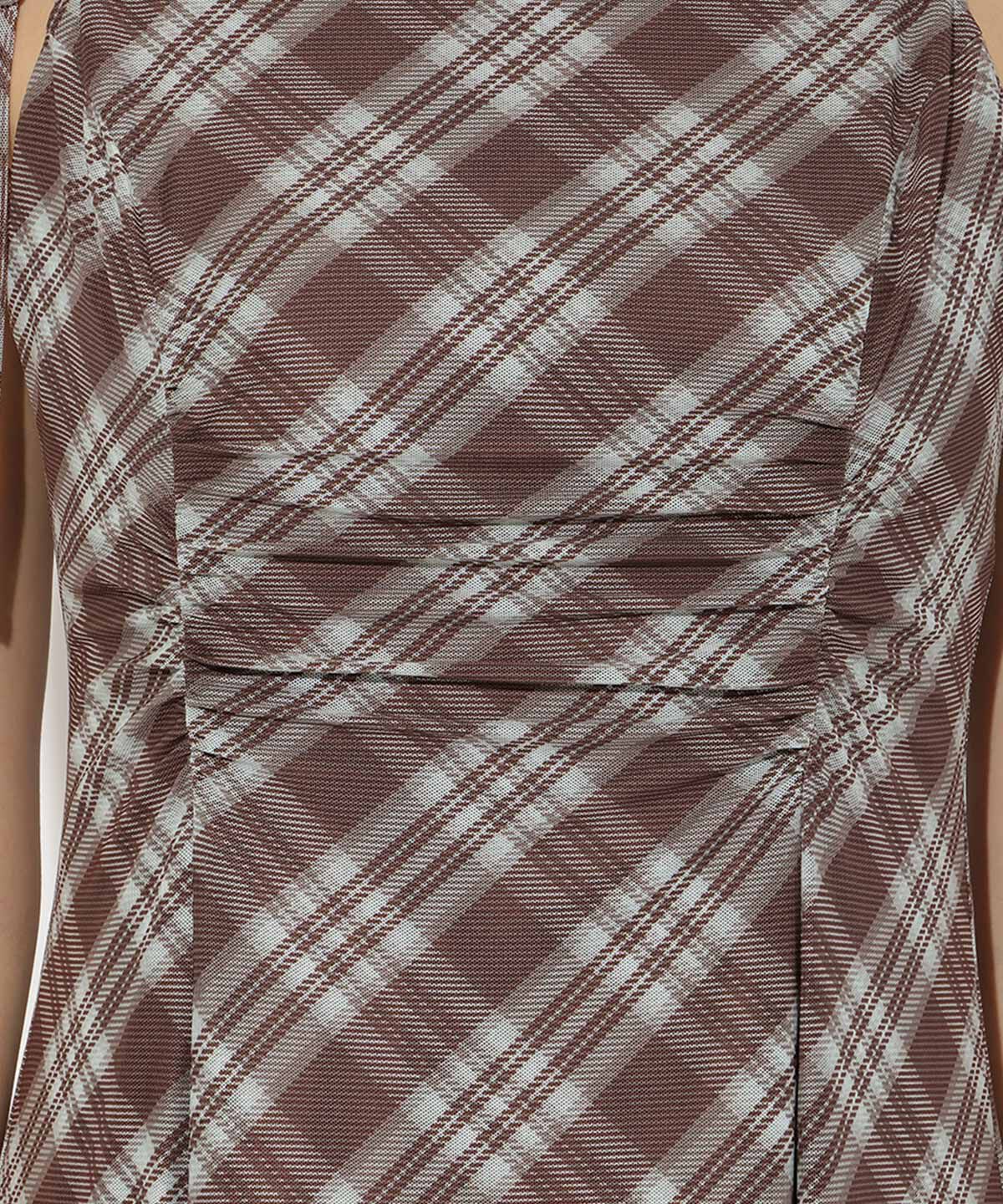 アンドクチュール「バイヤスチェックキャミワンピース」|ワンピース|