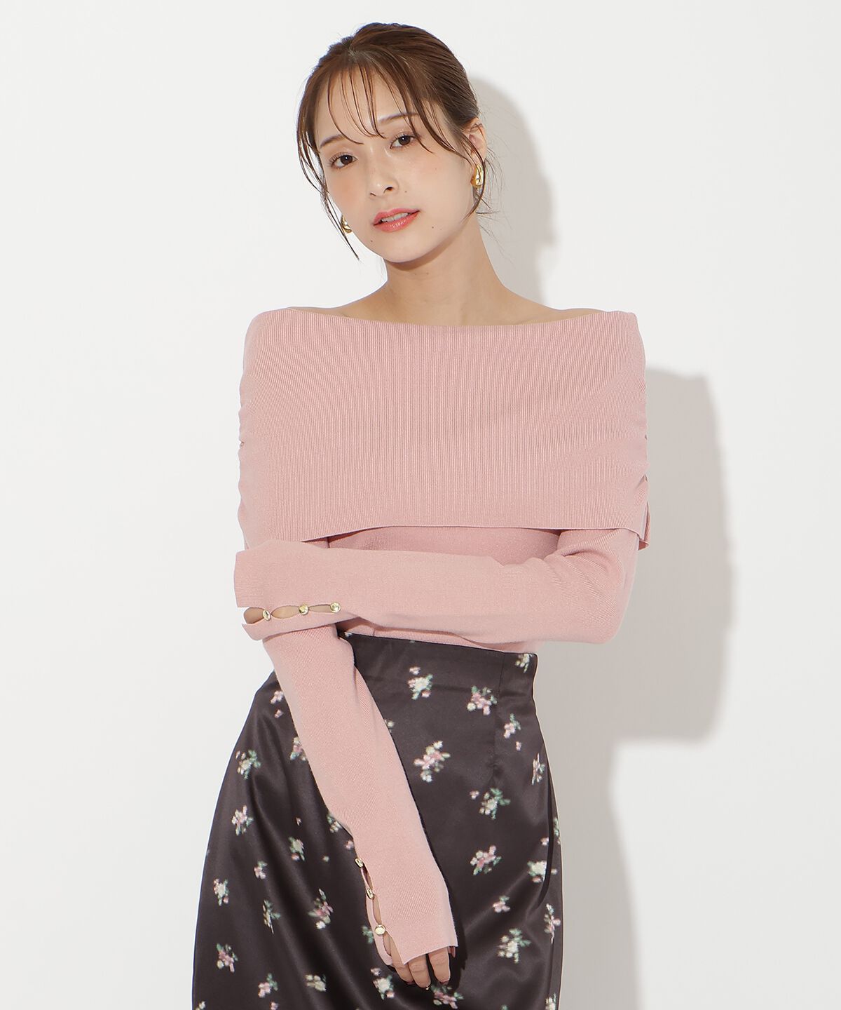 アンドクチュール「オフショルプルオーバー」|ニット・セーター|