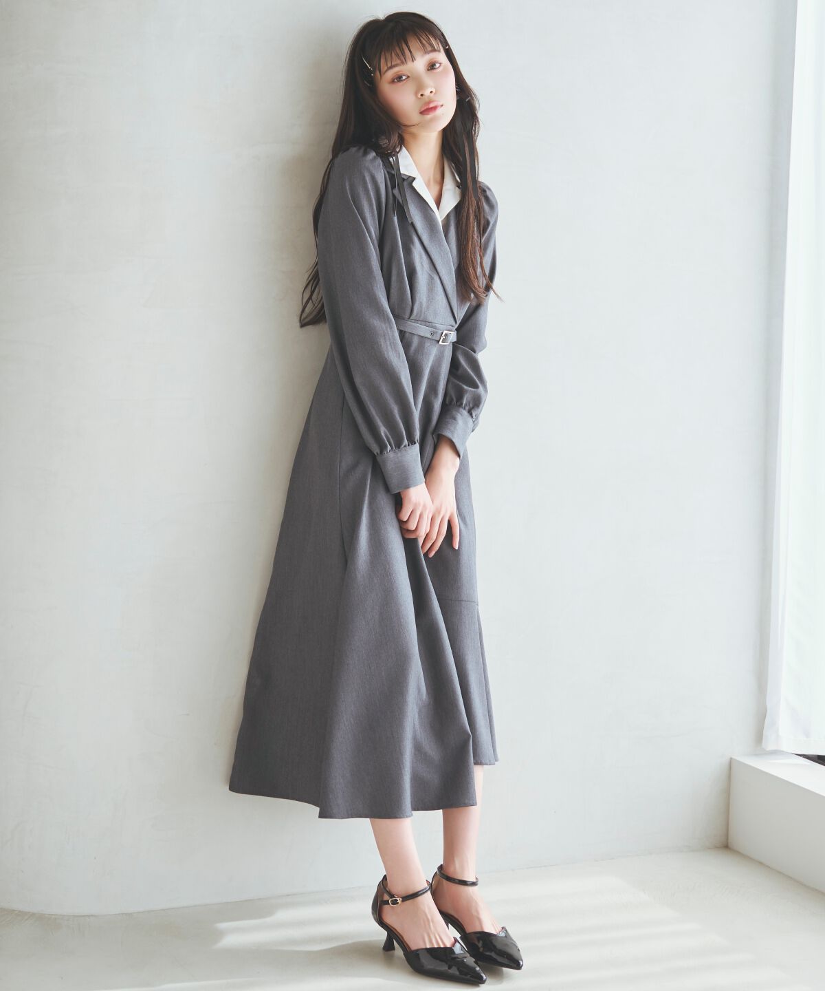 アンドクチュール「ダブルカラーワンピース」|ワンピース|