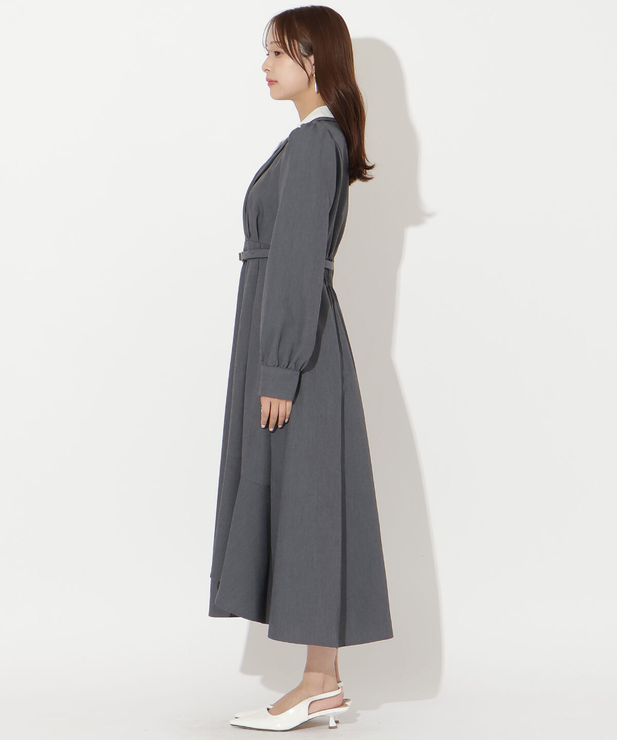 アンドクチュール「ダブルカラーワンピース」|ワンピース|