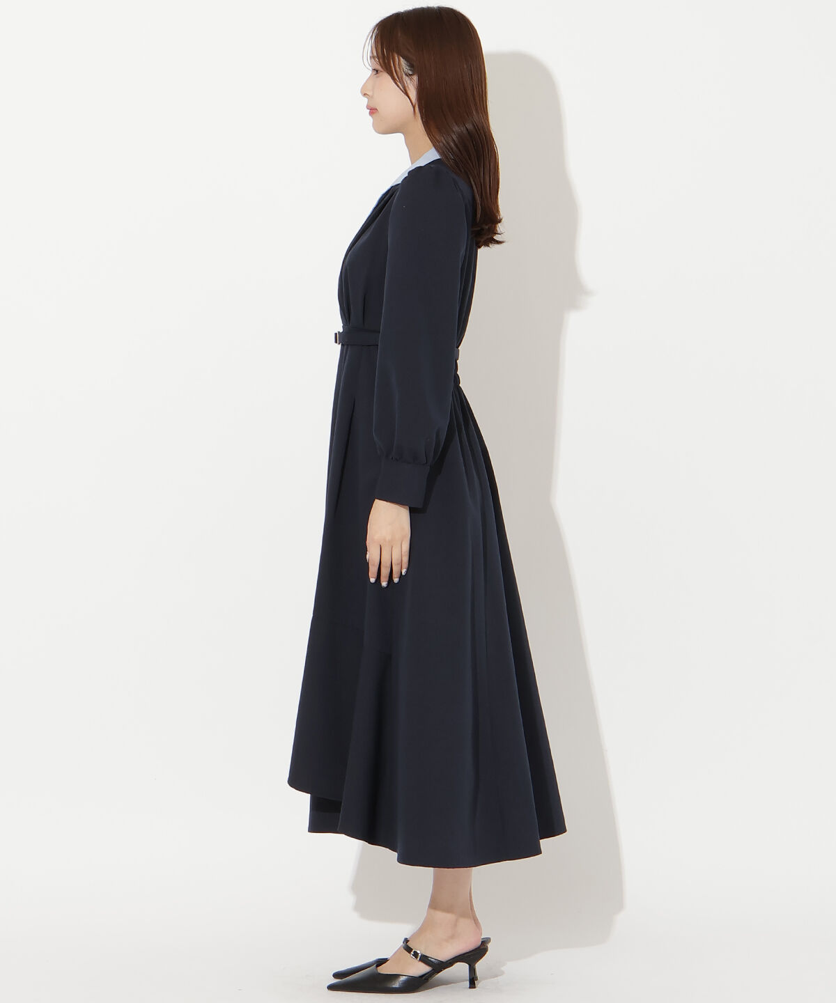 アンドクチュール「ダブルカラーワンピース」|ワンピース|