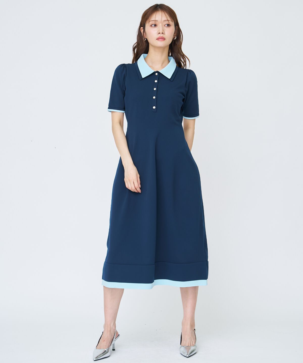 アンドクチュール「ポロニットワンピース」|ワンピース|