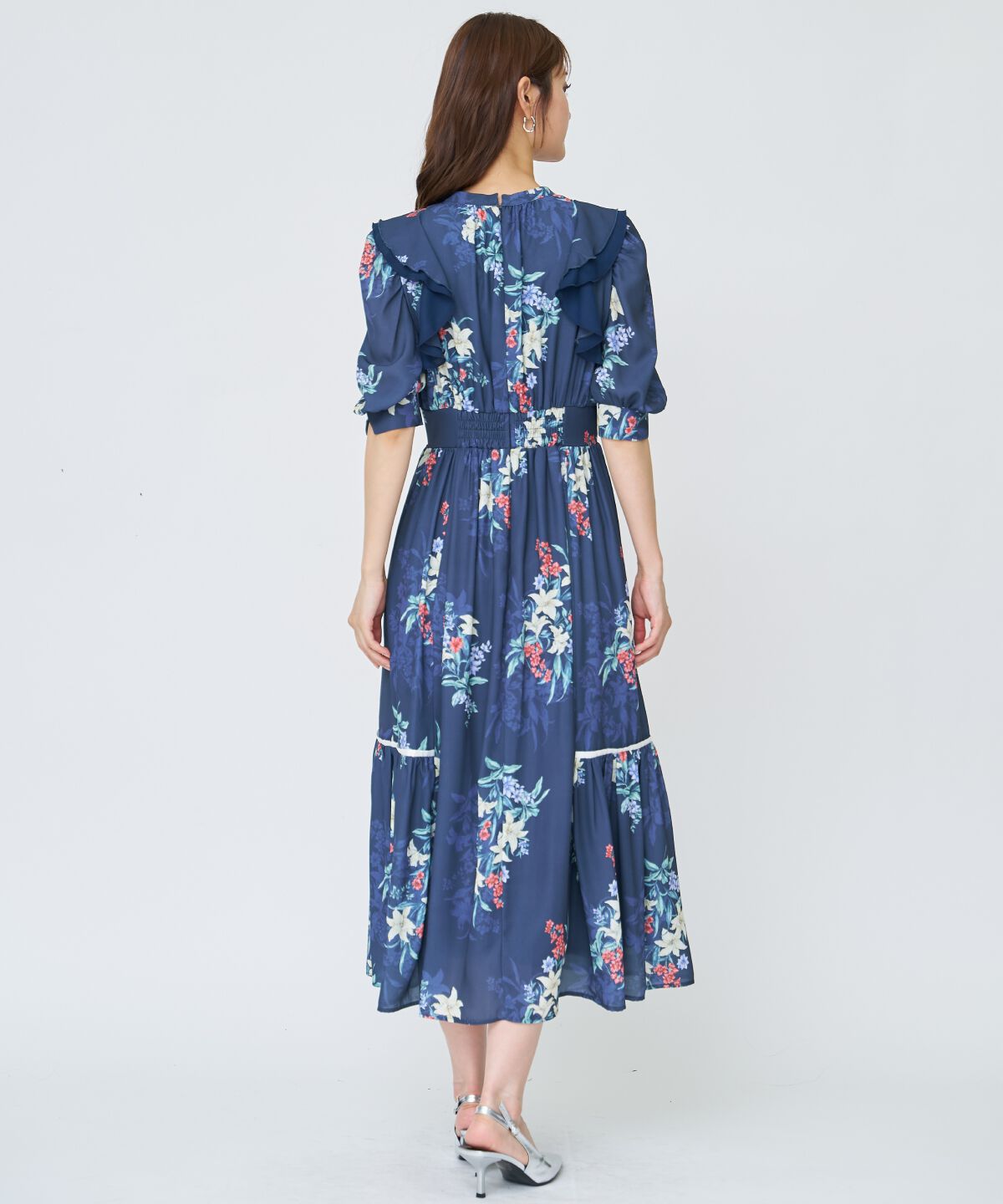 アンドクチュール「シャドーフラワーブーケワンピース」|ワンピース|