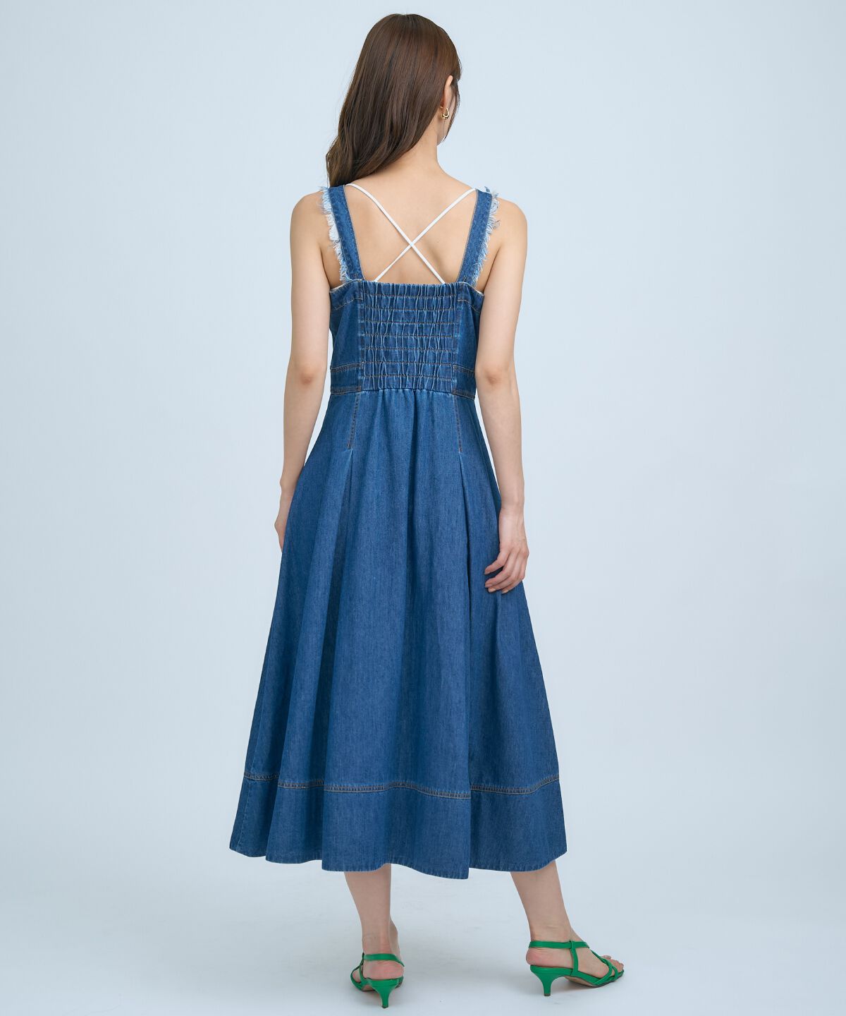 アンドクチュール「デニムジャンパースカート」|ジャンパースカート|