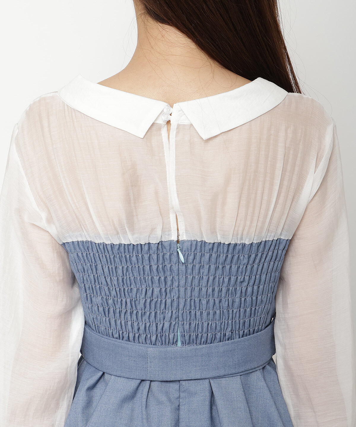 REDYAZEL「シャツドッキングベアワンピース」|ワンピース|