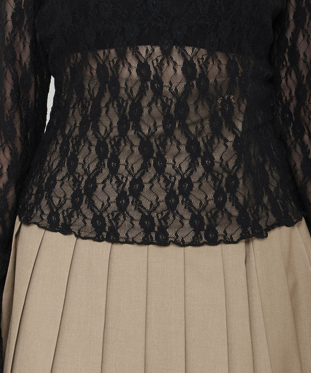 REDYAZEL「ローズブローチレーストップス」|Tシャツ・カットソー|