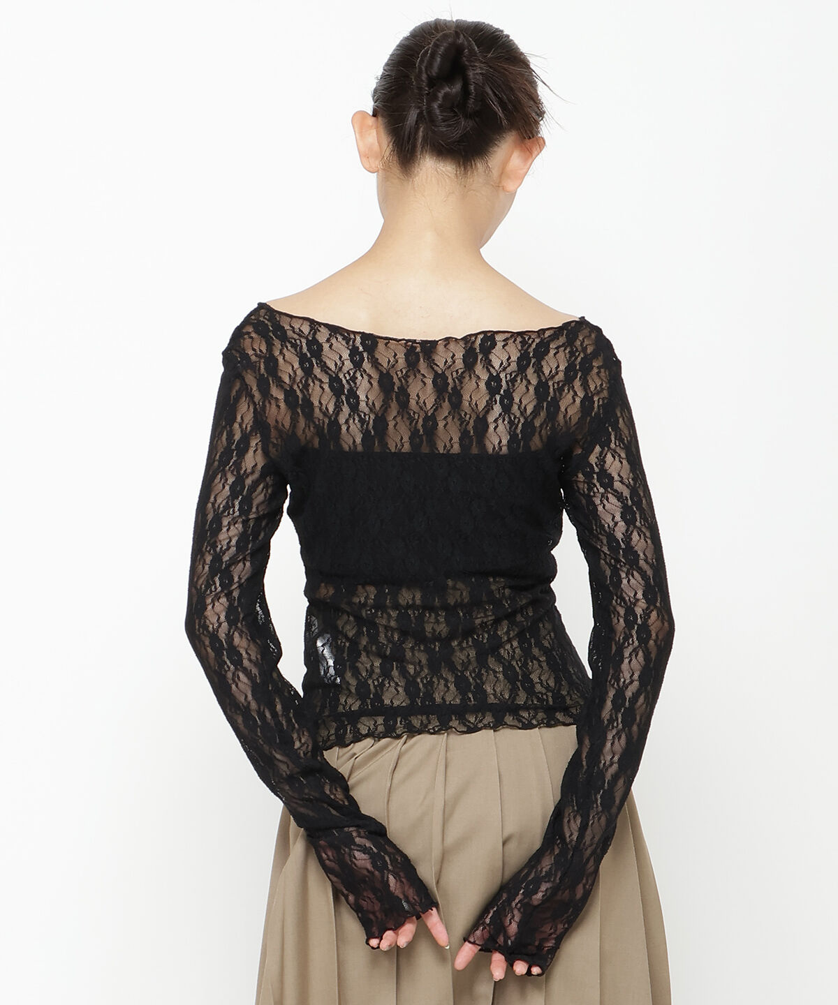 REDYAZEL「ローズブローチレーストップス」|Tシャツ・カットソー|