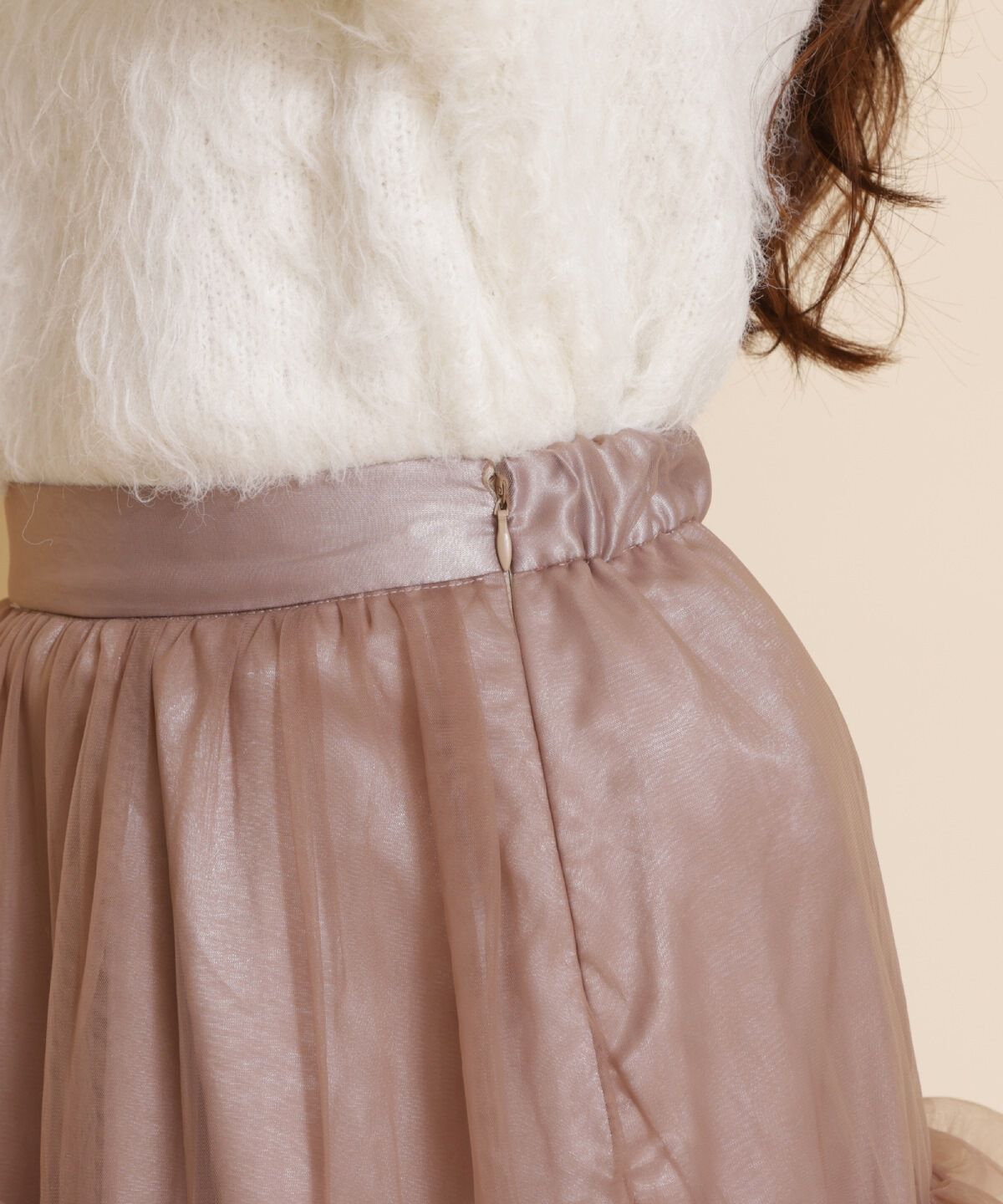 REDYAZEL「チュールフリルティアードスカート」|フレア|