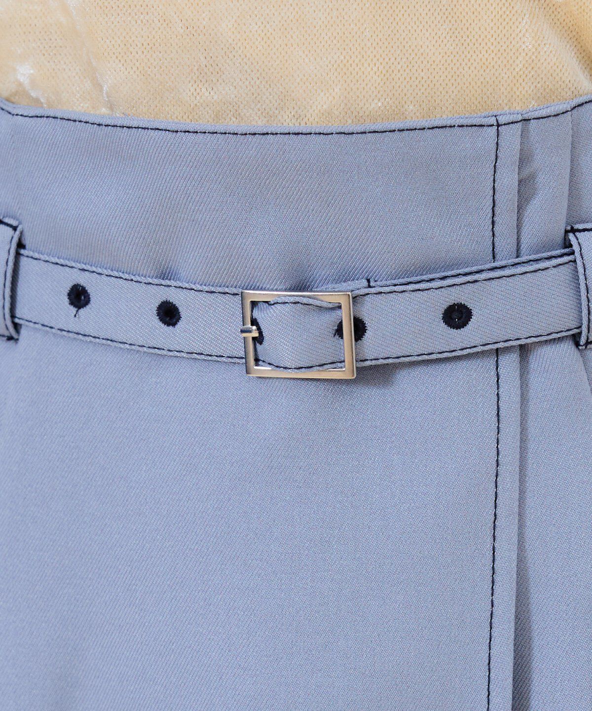 REDYAZEL「ベルティッドウーリッシュミニスカート」|台形|