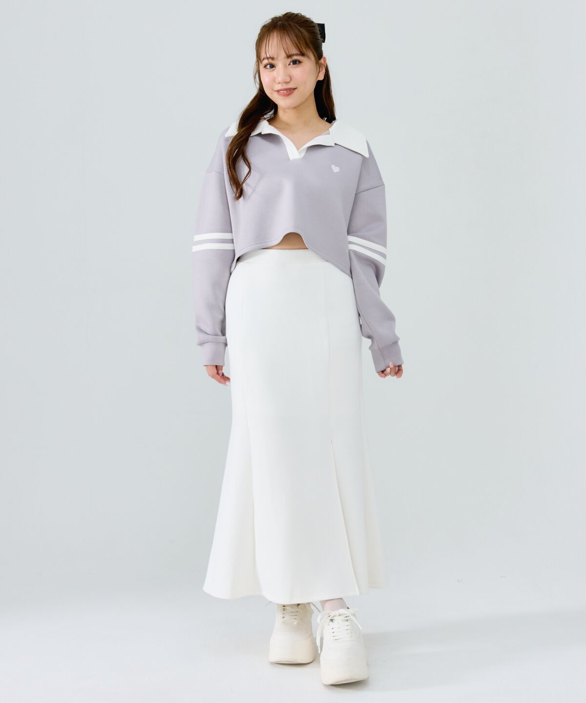 REDYAZEL「ハート刺繍ラガートップス」|Tシャツ・カットソー|