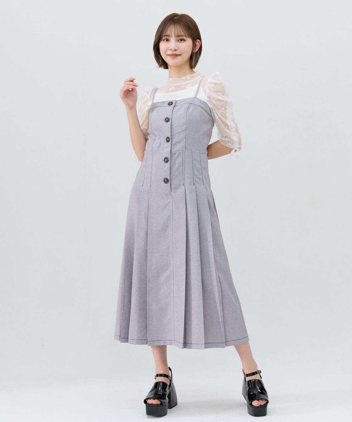 REDYAZEL「２wayプリーツジャンパースカート」|ワンピース|