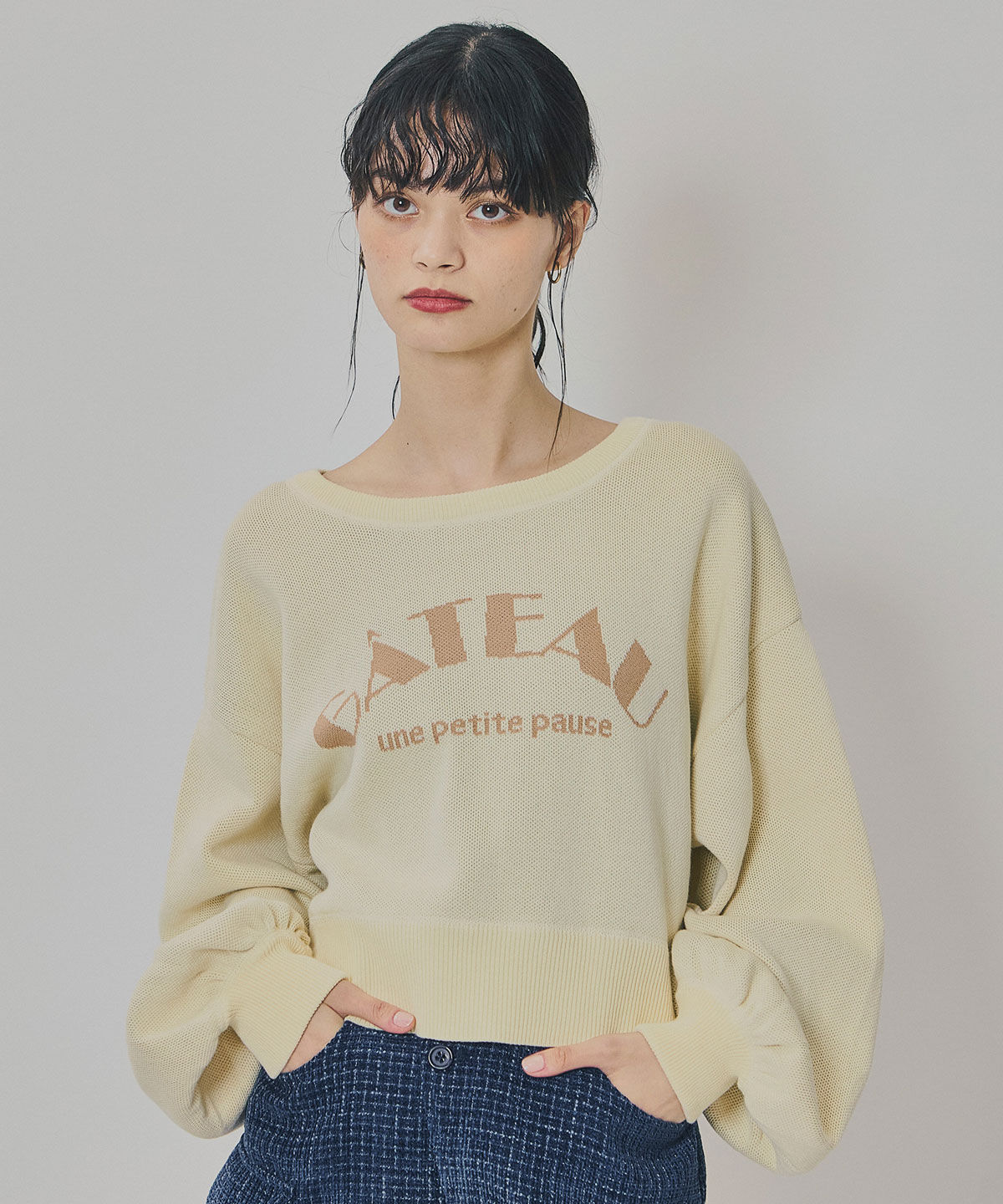 REDYAZEL「スウェットライクジャガードニット」|ニット・セーター|オフ