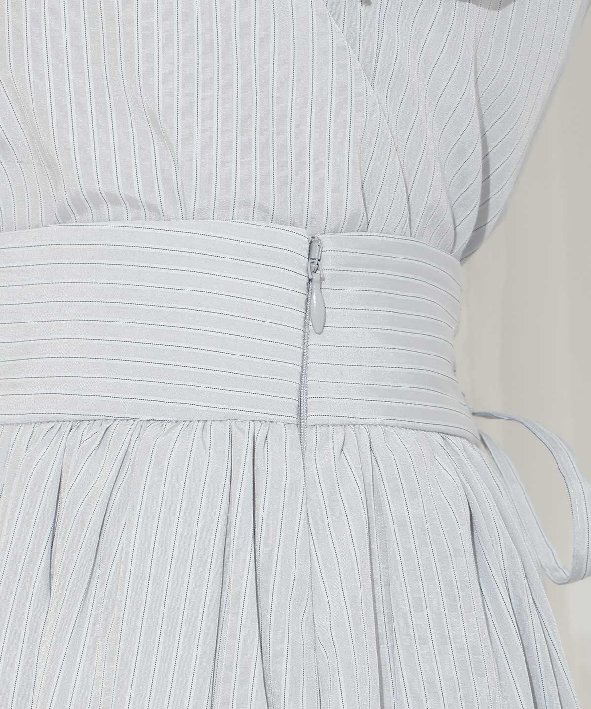 WILLSELECTION「バックレースアップストライプスカート」|フレア|