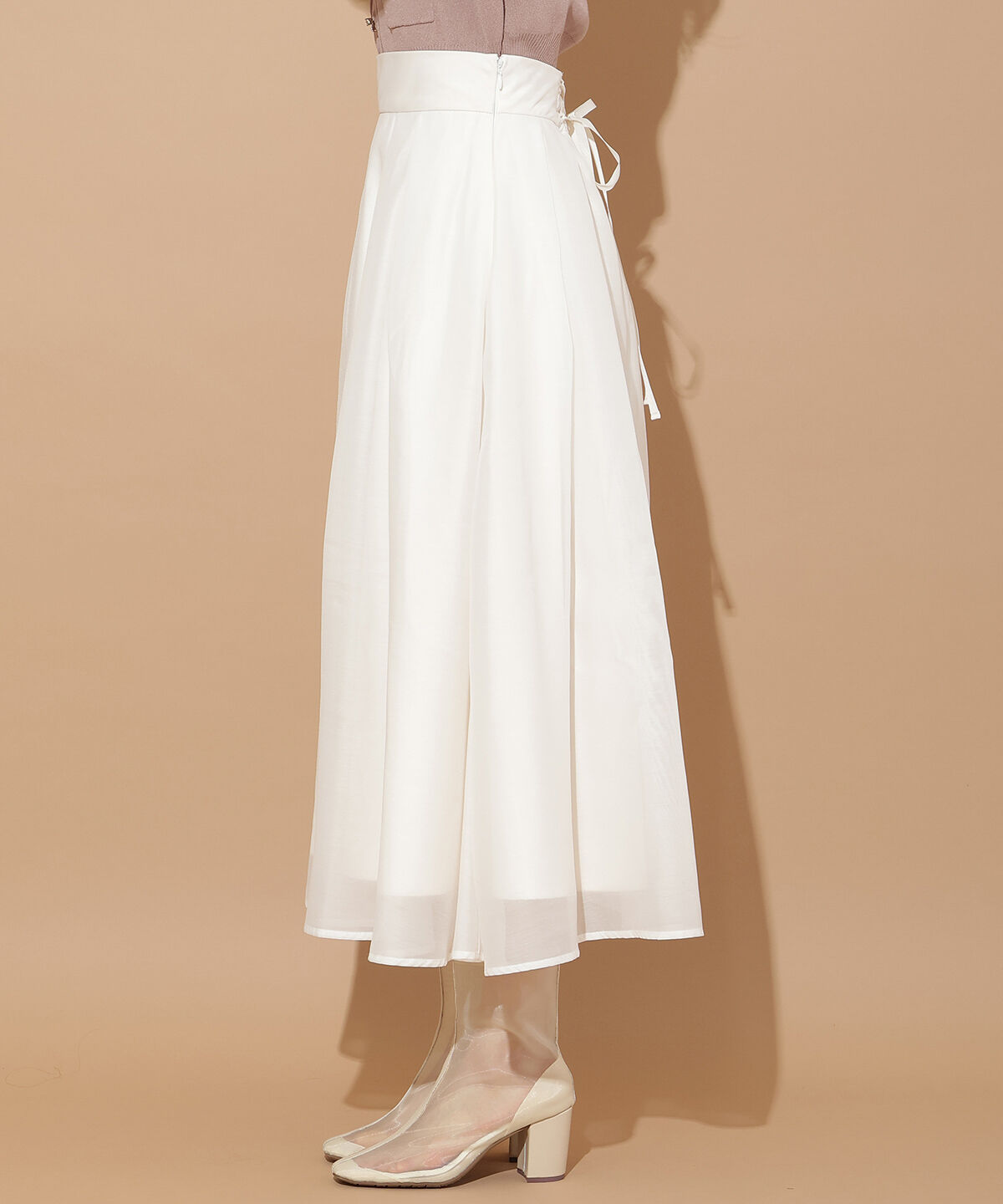 WILLSELECTION「オーガンジータックフレアスカート」|フレア|