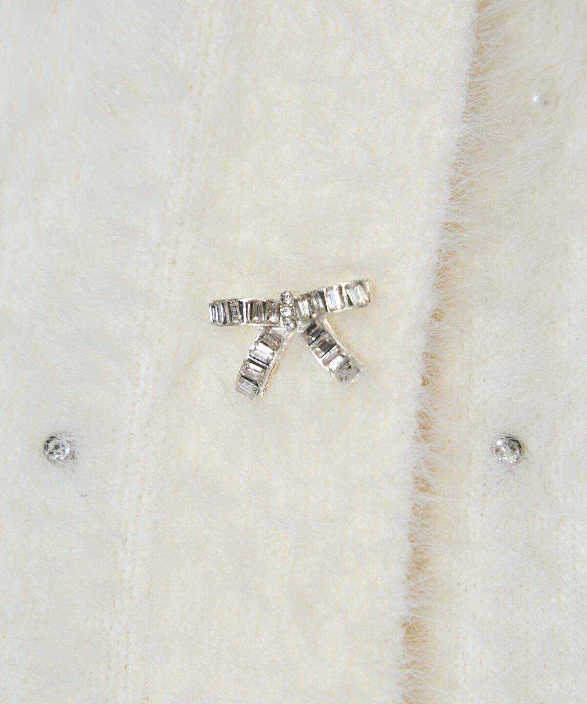 WILLSELECTION「パール＆ビジューフェザーカーディガン」|カーディガン|