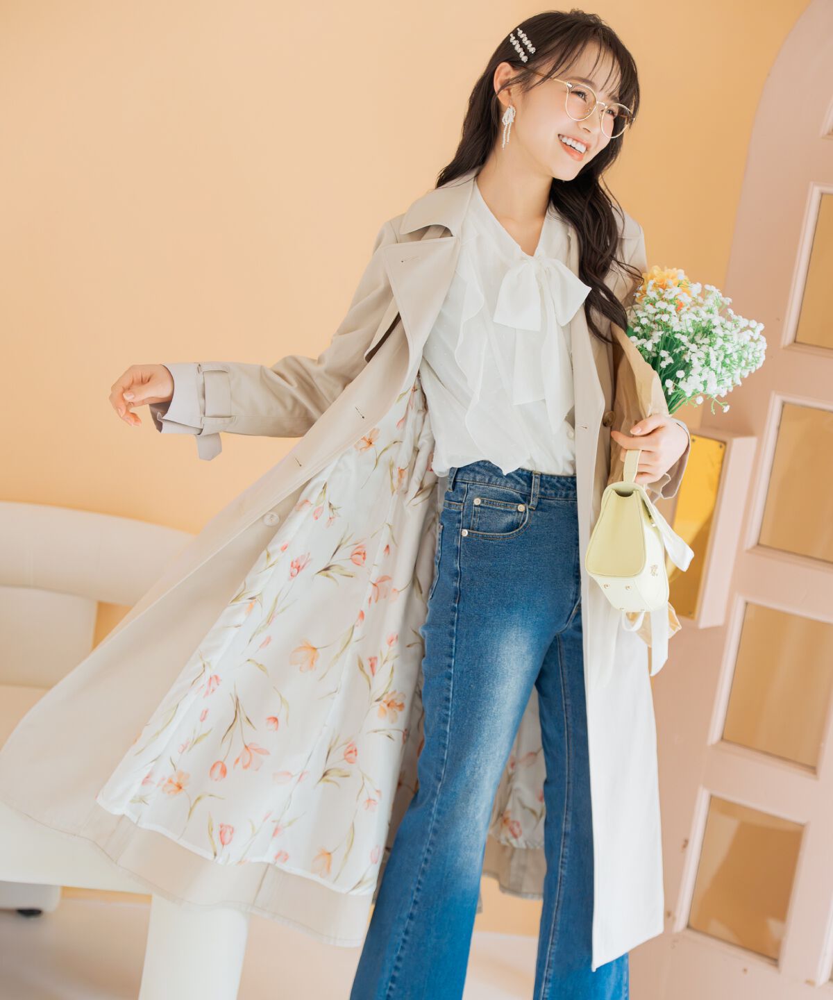 WILLSELECTION「オリジナルフレアトレンチコート」|トレンチコート|