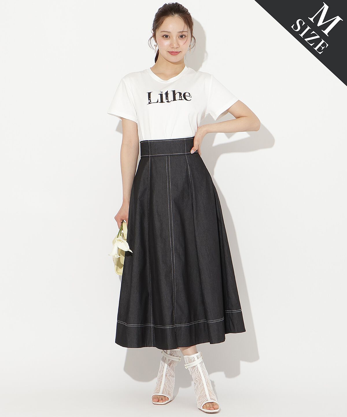 WILLSELECTION「ライトデニムフレアスカート」|スカート|