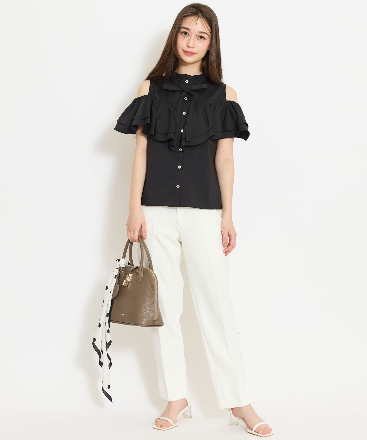 WILLSELECTION「パールデザインテーパードパンツ」|その他|オフ