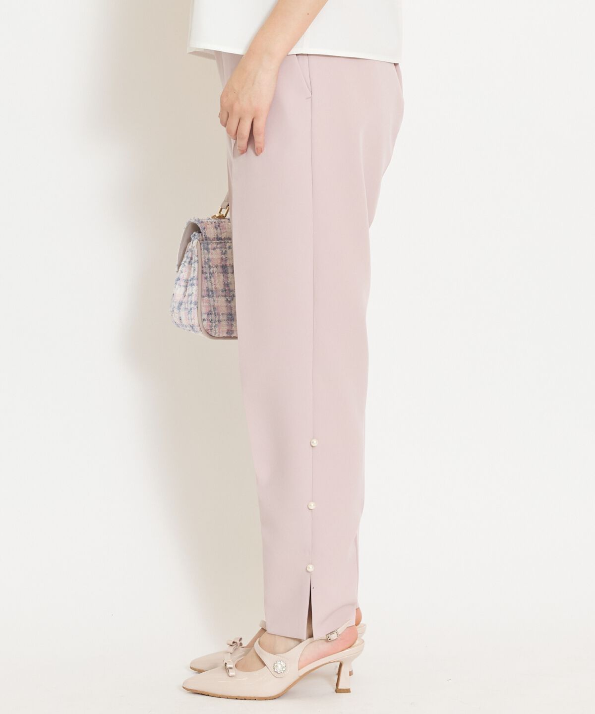 WILLSELECTION「パールデザインテーパードパンツ」|その他|