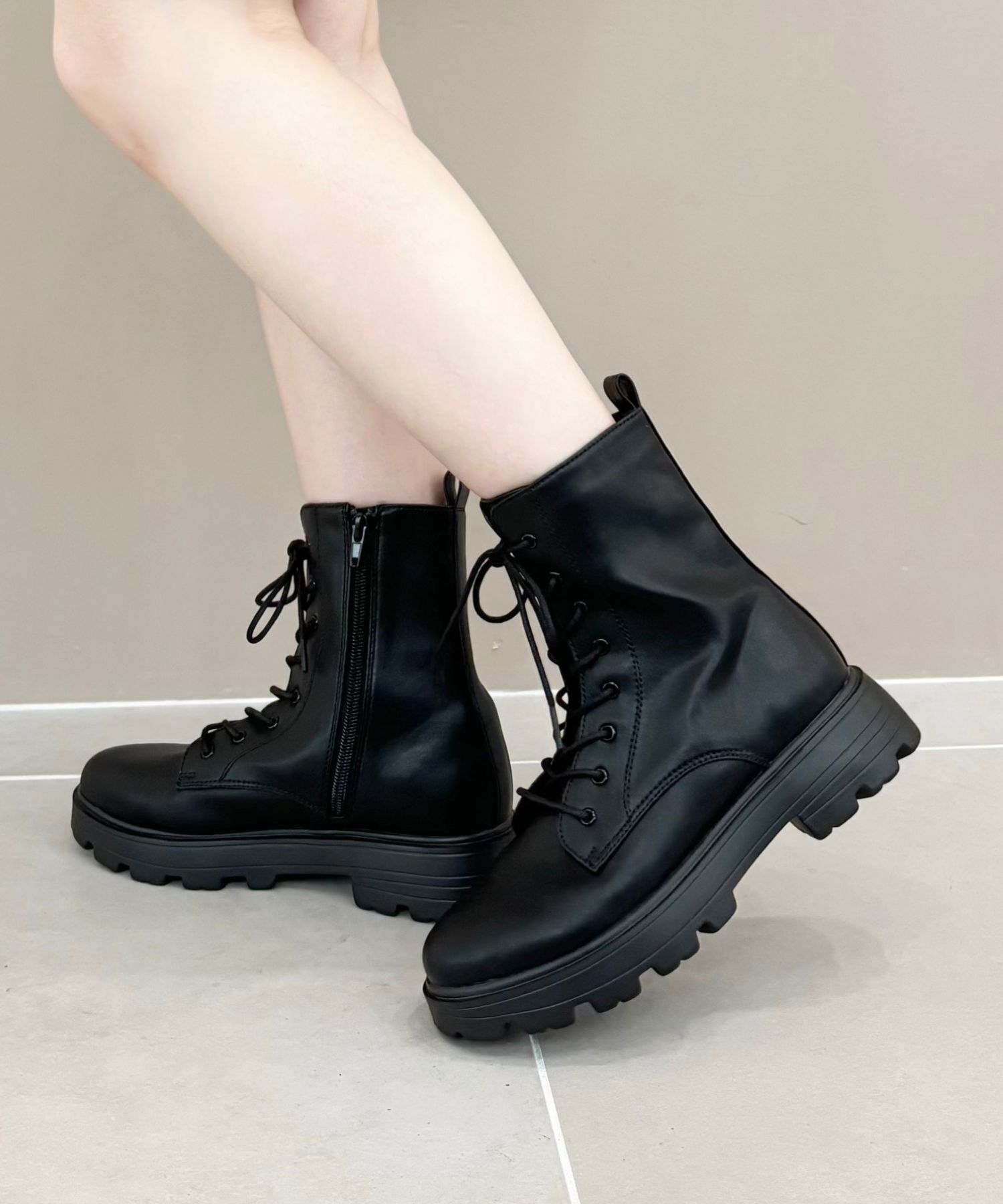 ORiental TRaffic「レースアップ 厚底 ブーツ /41401」|ショートブーツ|