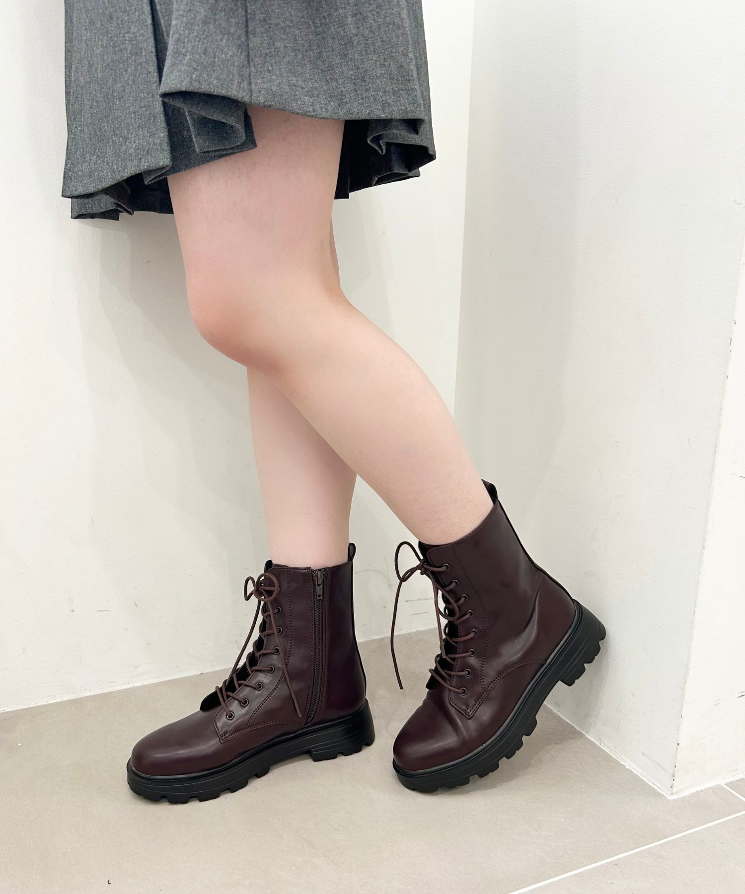 ORiental TRaffic「レースアップ 厚底 ブーツ /41401」|ショートブーツ|