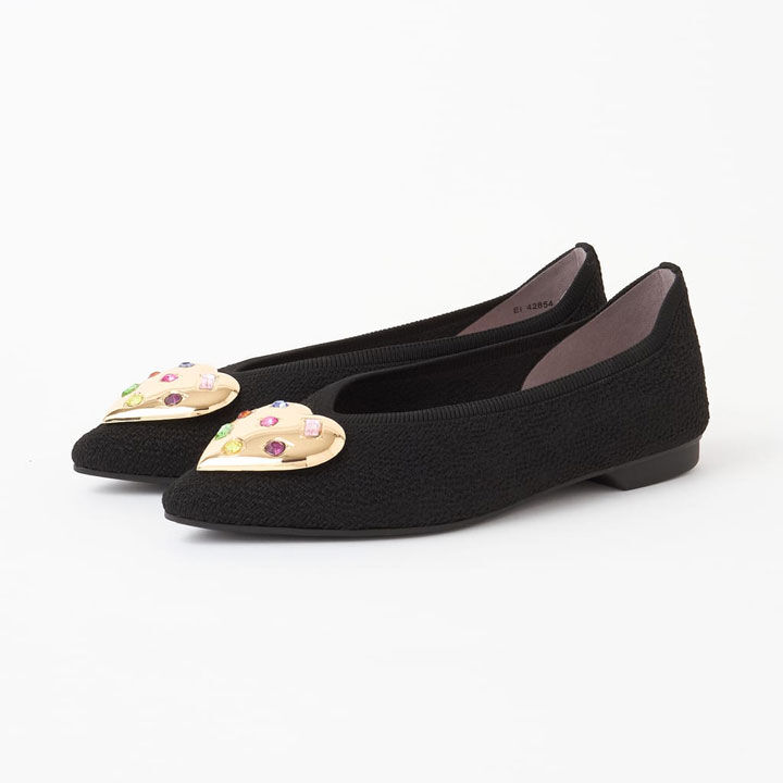 CUMUU＿DIANA「ハートモチーフニットシューズ　EI42854」|パンプス|