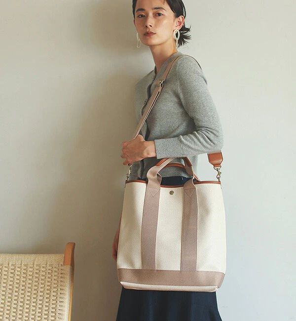 TOPKAPI BREATH「スコッチグレイン ネオレザー 縦型 A4 トート バッグ ショルダー付き L」|ショルダー・メッセンジャー|