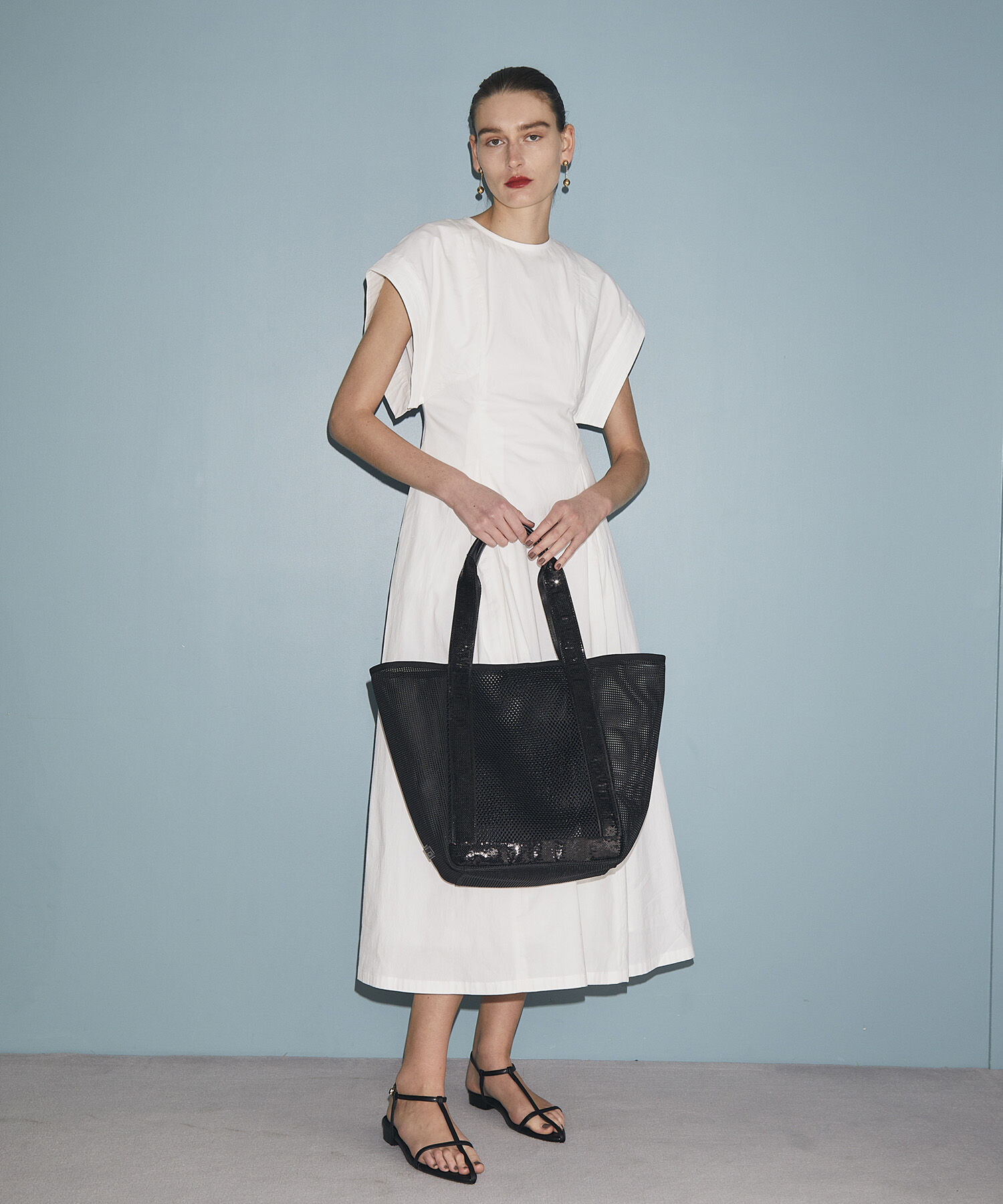 TOPKAPI TREASURE「【TREASURE TOPKAPI】メッシュ スパンコール テープ トート バッグ」|トートバッグ|