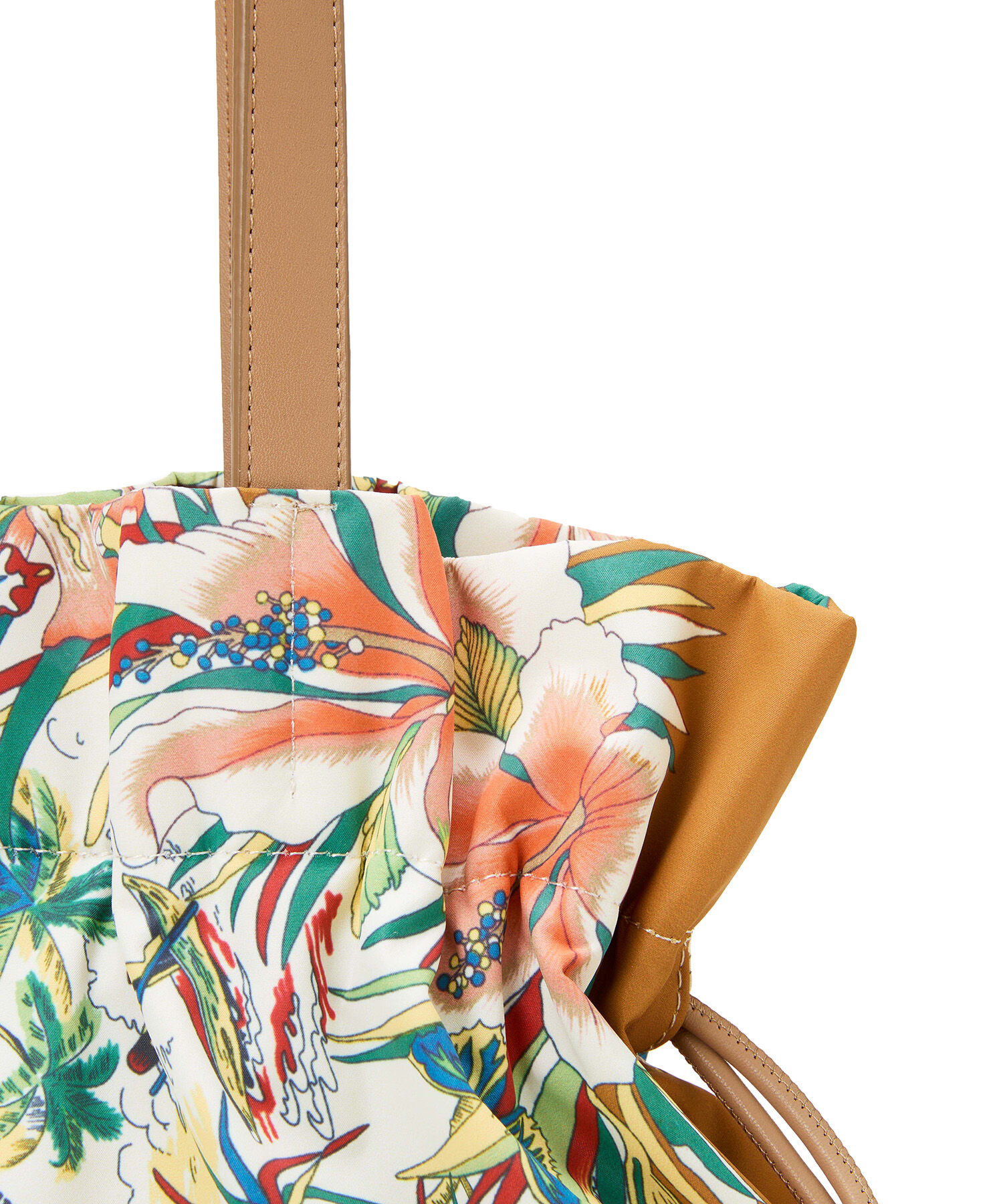 TOPKAPI TREASURE「【TREASURE TOPKAPI】マイルドサテン スカーフ柄 巾着 トート バッグ 」|トートバッグ|