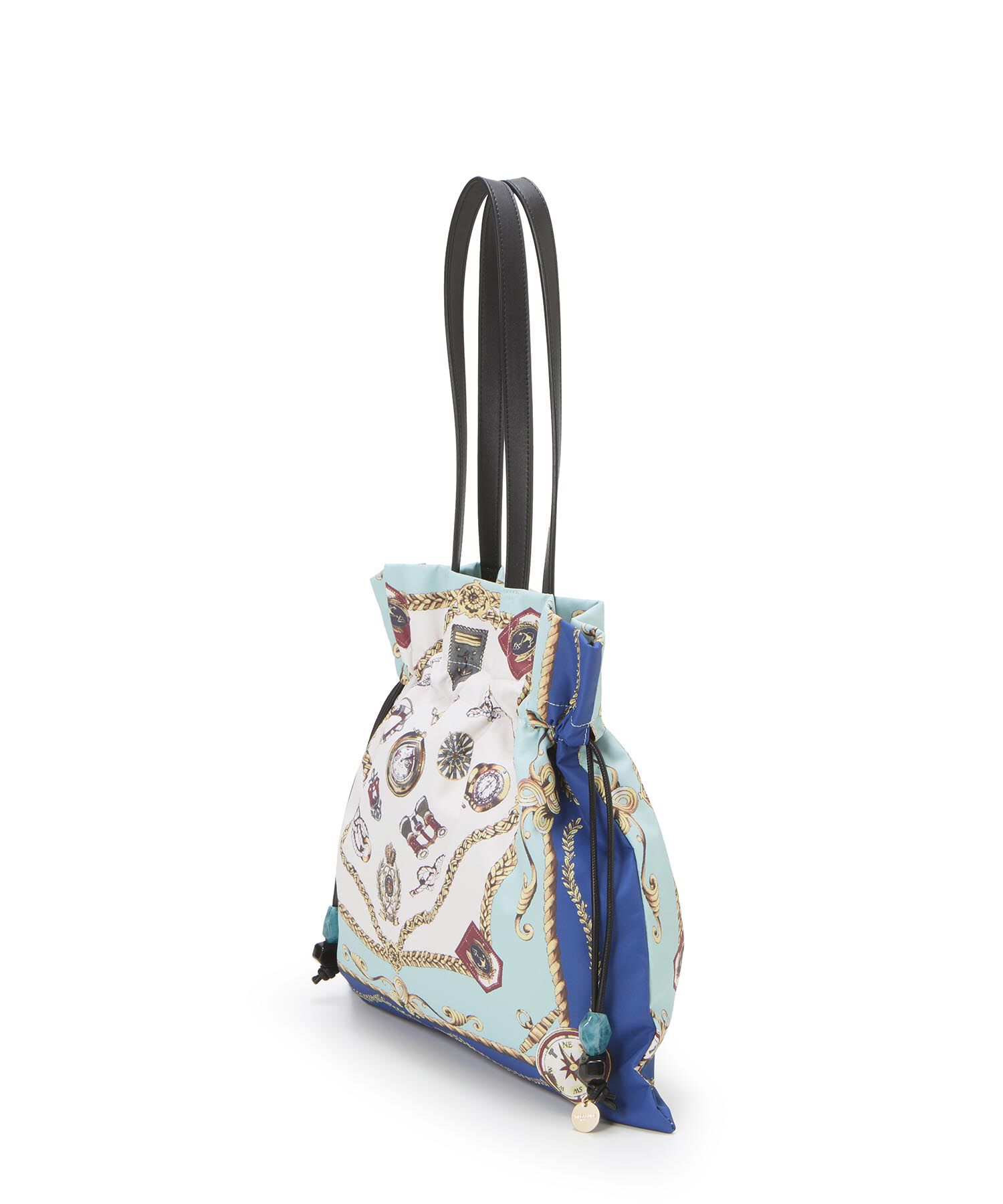 TOPKAPI TREASURE「【TREASURE TOPKAPI】マイルドサテン スカーフ柄 巾着 トート バッグ 」|トートバッグ|