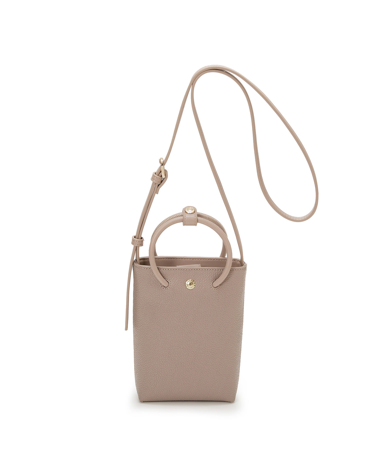 TOPKAPI BREATH「【TOPKAPI &times; 藤本美貴さんコラボ】スコッチグレイン スマホショルダーバッグ/撥水」|ショルダー・メッセンジャー|ミルクティ