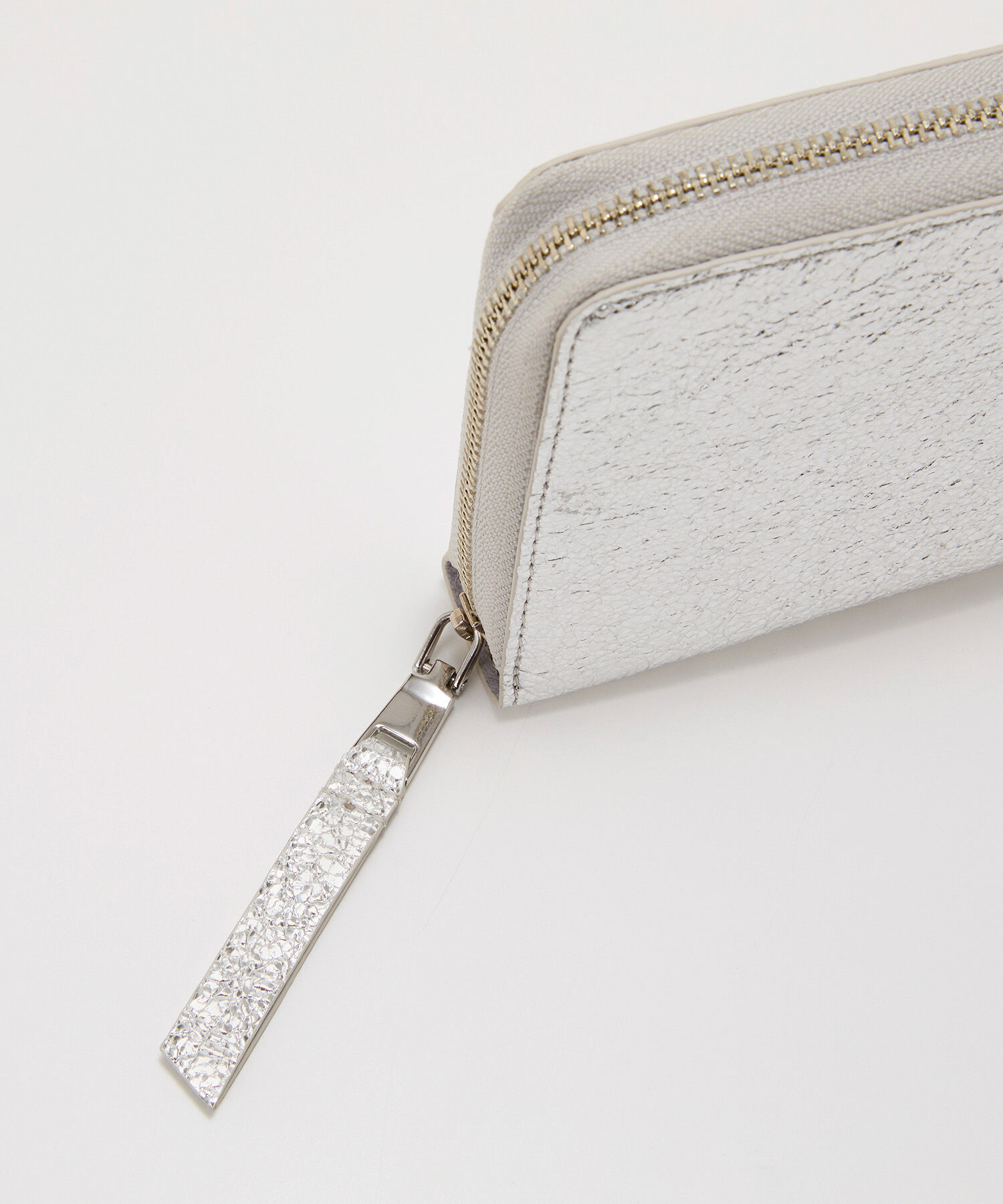 TOPKAPI BREATH「【TREASURE TOPKAPI】ウォッシュド レザー メタリック ラウンドファスナー 二つ折り財布/パスポート対応」|財布|