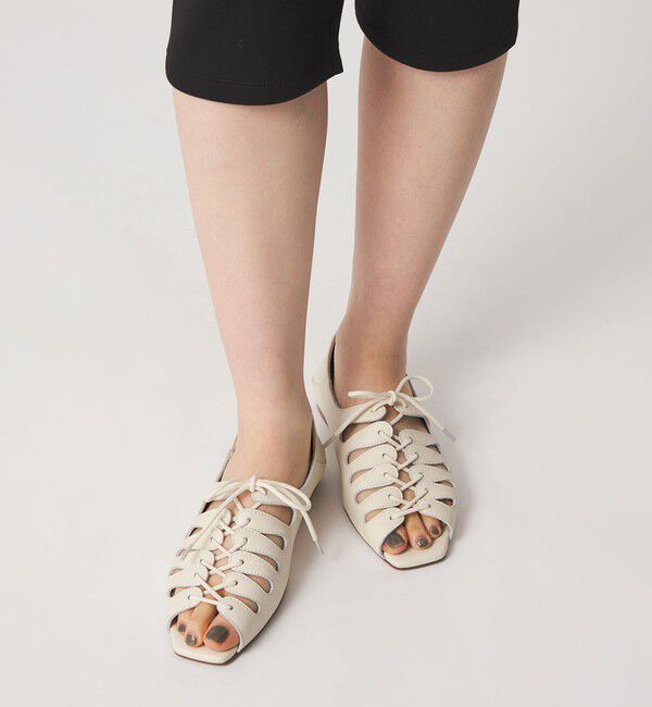 ODETTE E ODILE「ギリーオープントゥ フラット10&uarr;」|パンプス|