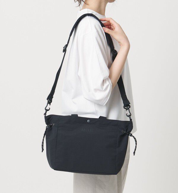 ODETTE E ODILE「＜AIGLE＞ Tote with SLD」|ショルダー・メッセンジャー|BLACK