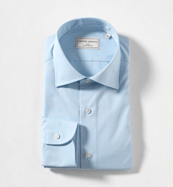 UNITED ARROWS「イージーケア AG ブロードセミワイド シャツ ―抗菌防臭―」|シャツ・ブラウス|LT.BLUE